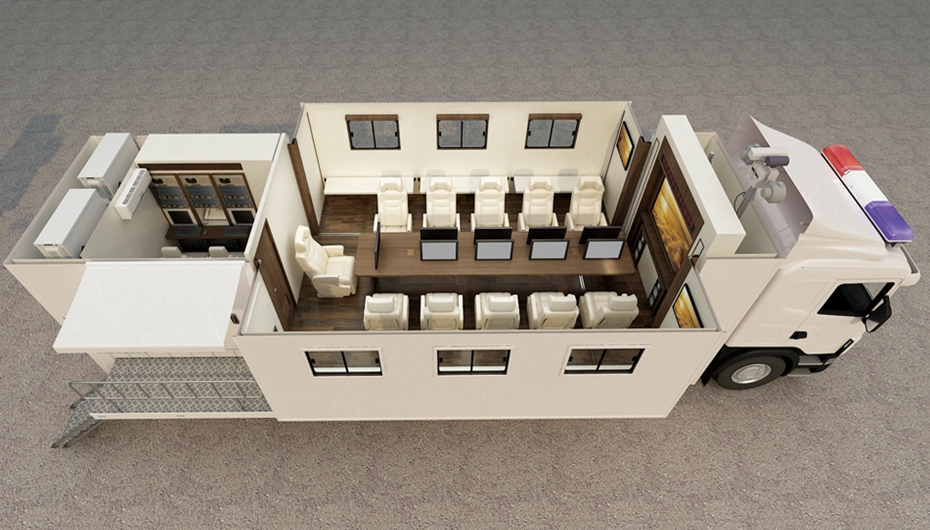 12米擴(kuò)展方艙通信指揮車(chē)